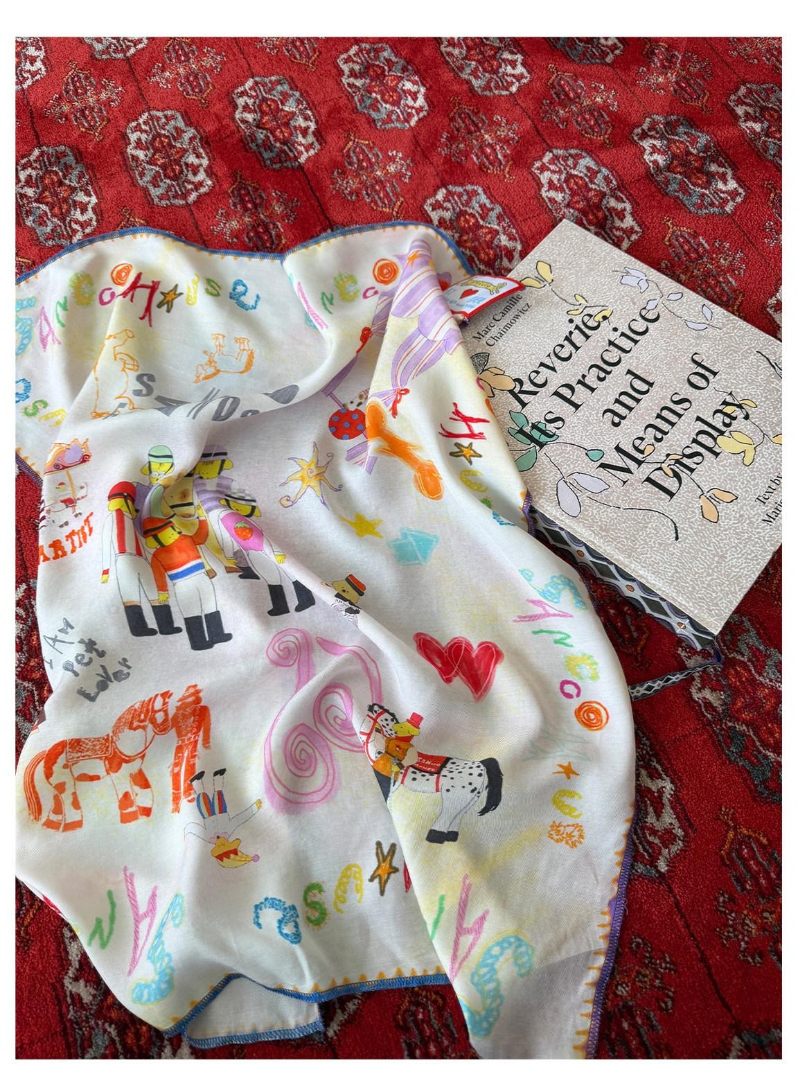 sancco house Original Circus Puppy Print Square Women&