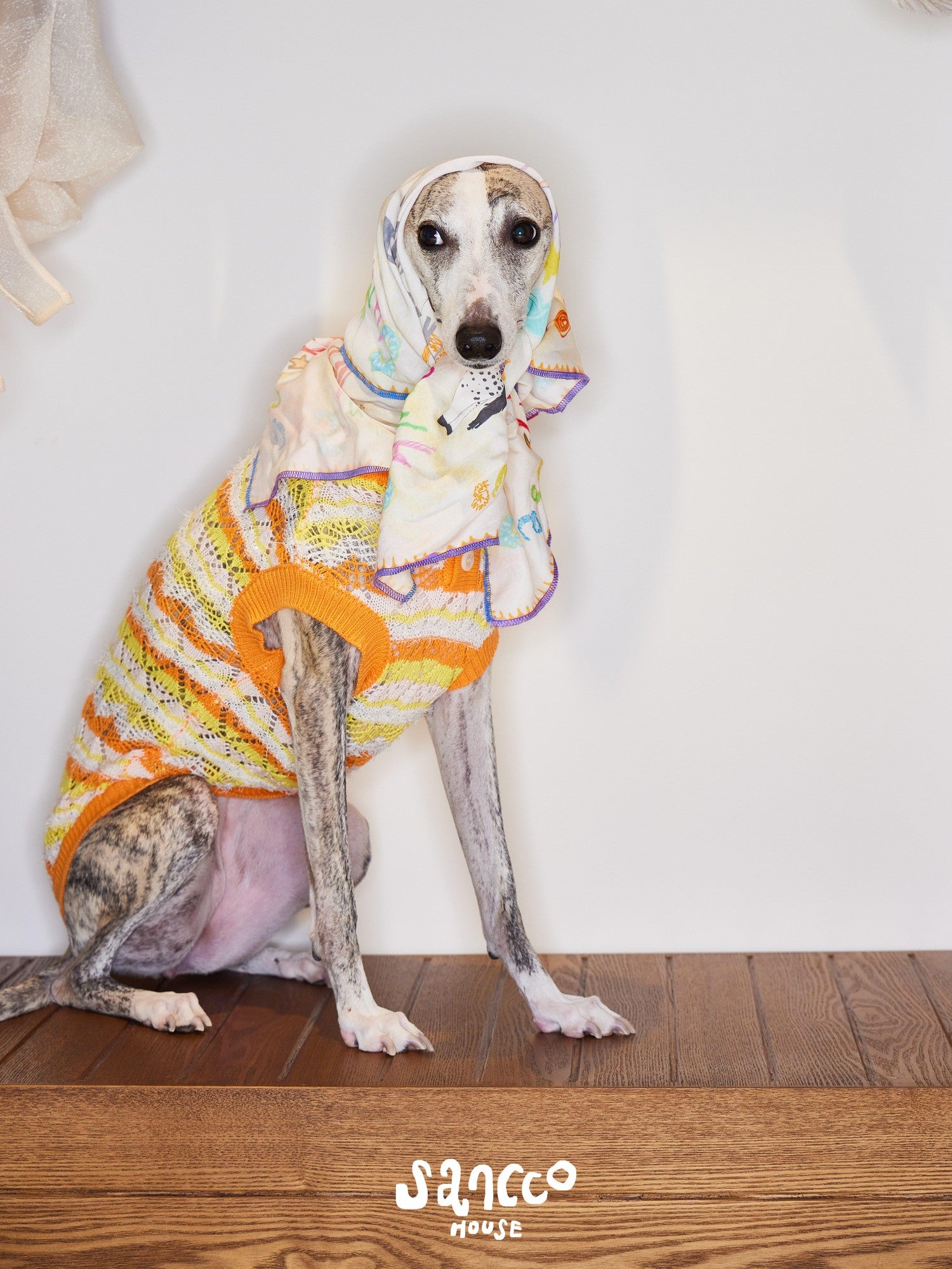 sancco house Original Circus Puppy Print Square Women&