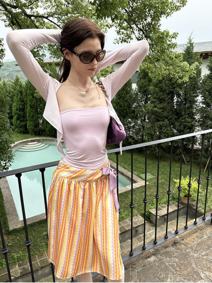sancco house Pastel Devil Rhinestone Slim Women&