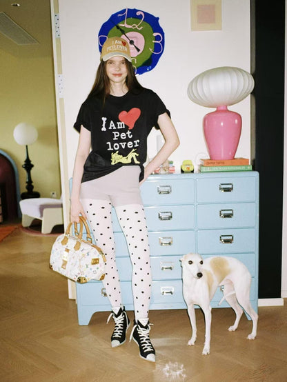 sancco house Pet Lover Embroidered Print Women&