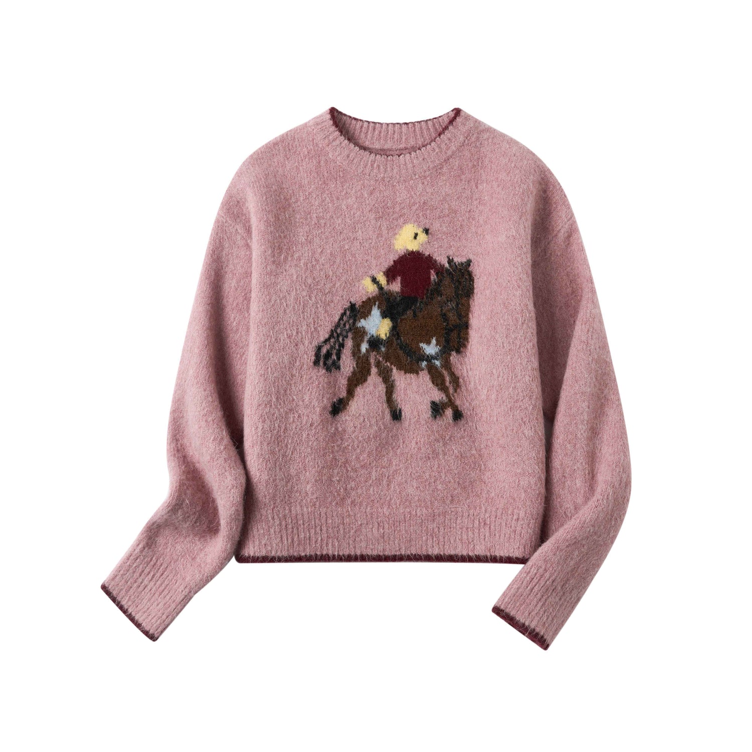 sancco_house_Playful_Pony_Jacquard_Crewneck_Women&