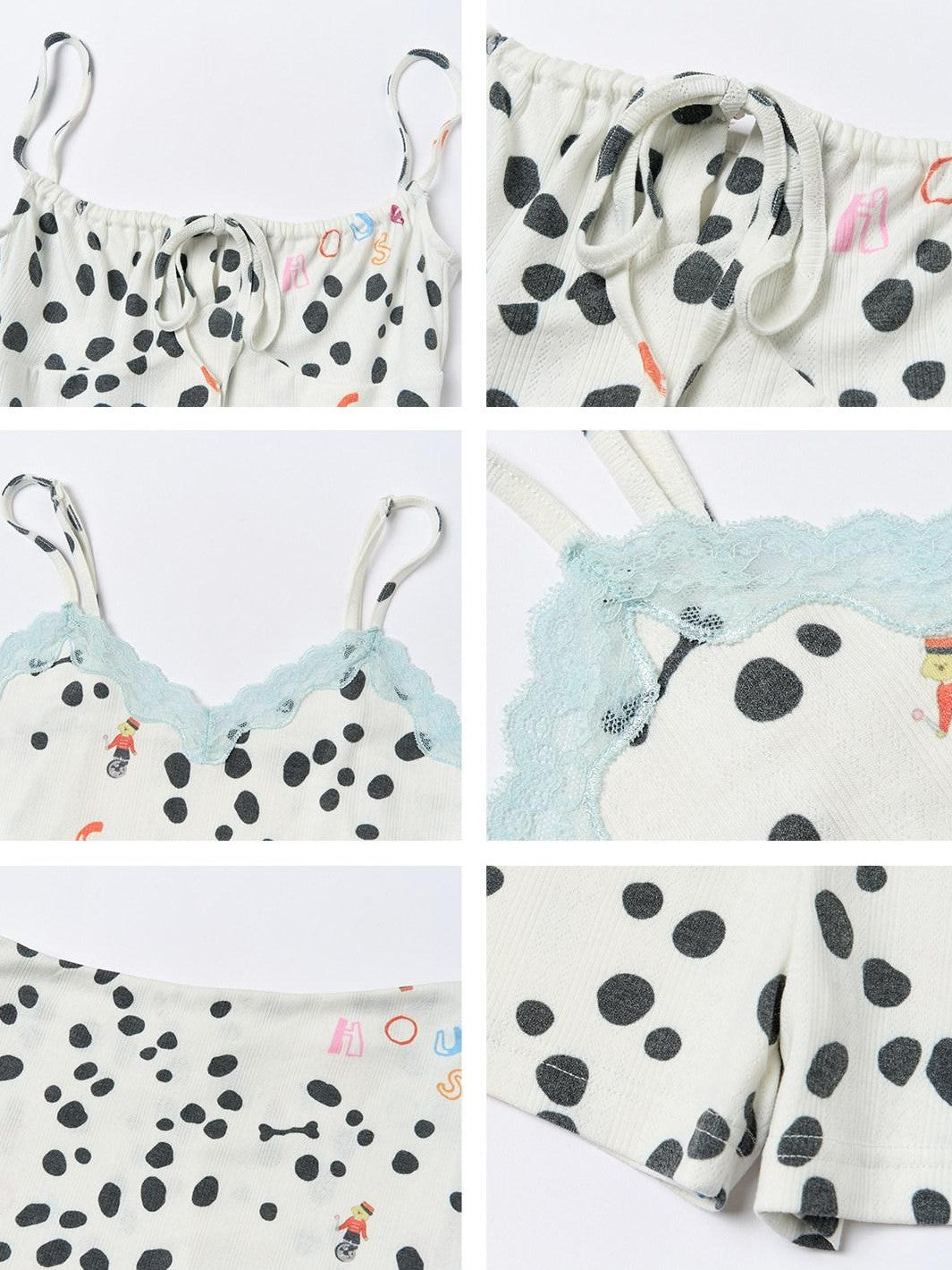 sancco house Polka Dot Jacquard Knit Cardigan Set Women&