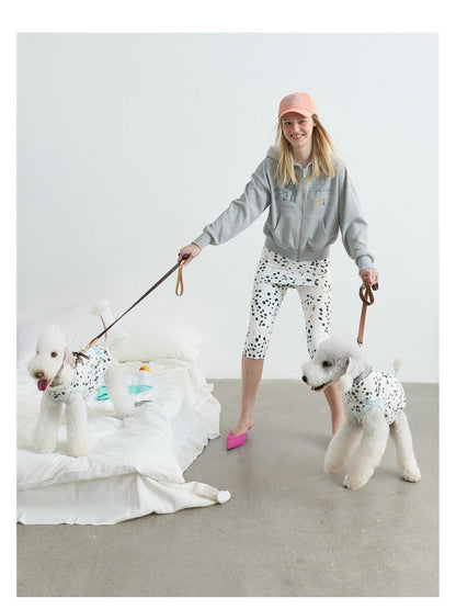 sancco house Polka Dot Print Stretch Yoga Cycling Women&