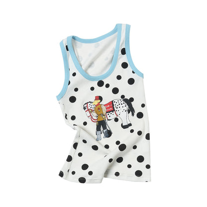 sancco_house_Printed_Polka_Dot_Racerback_U_Neck_Women&