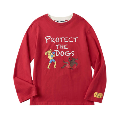 sancco_house_Puppy_And_Letter_Printed_Loose_Women&