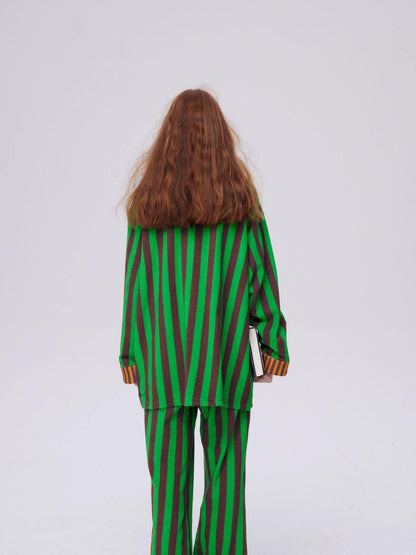 sancco house Puppy Print Striped Patchwork Women&
