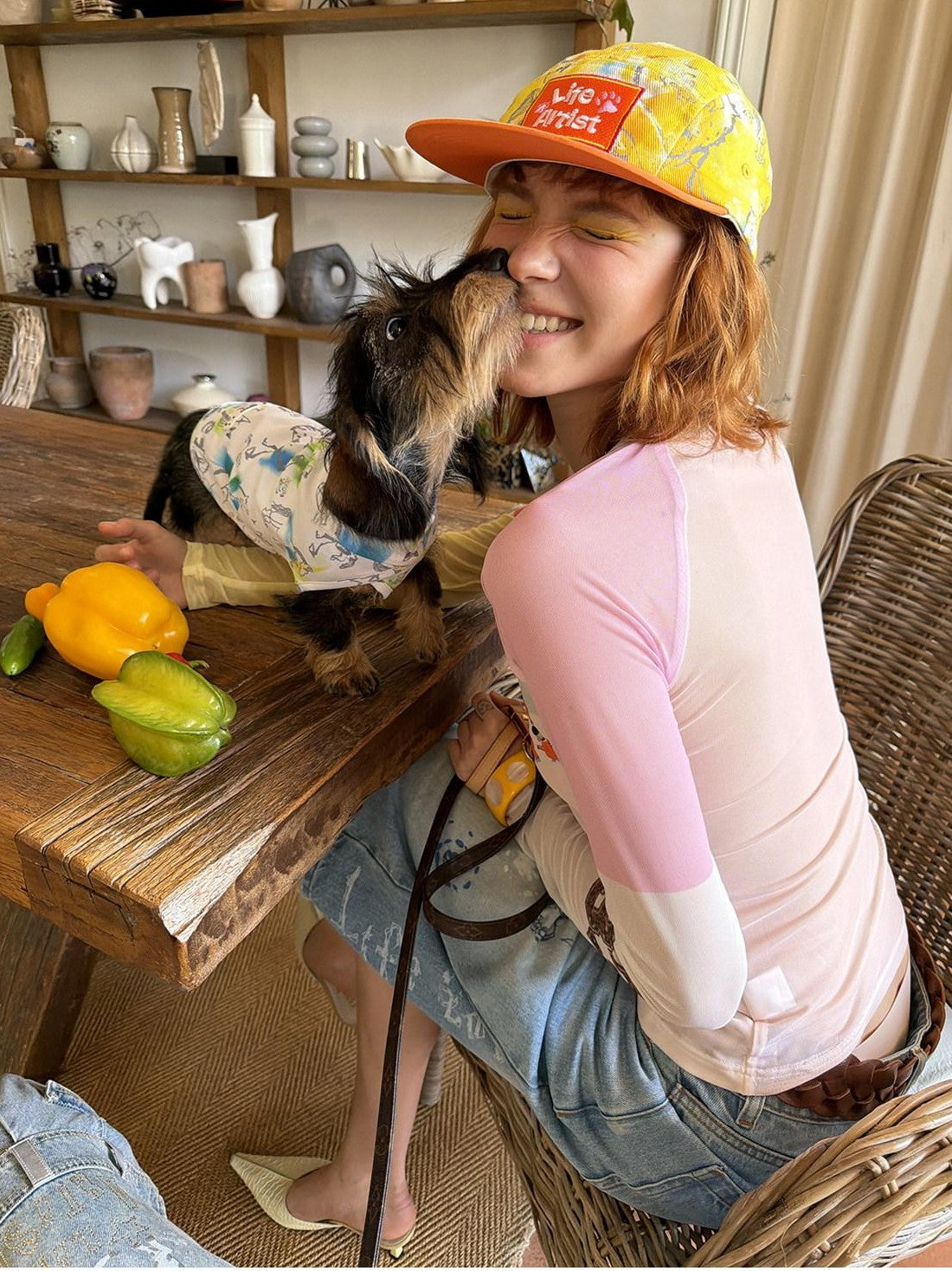 sancco house Racing Puppy Graffiti Print Women&