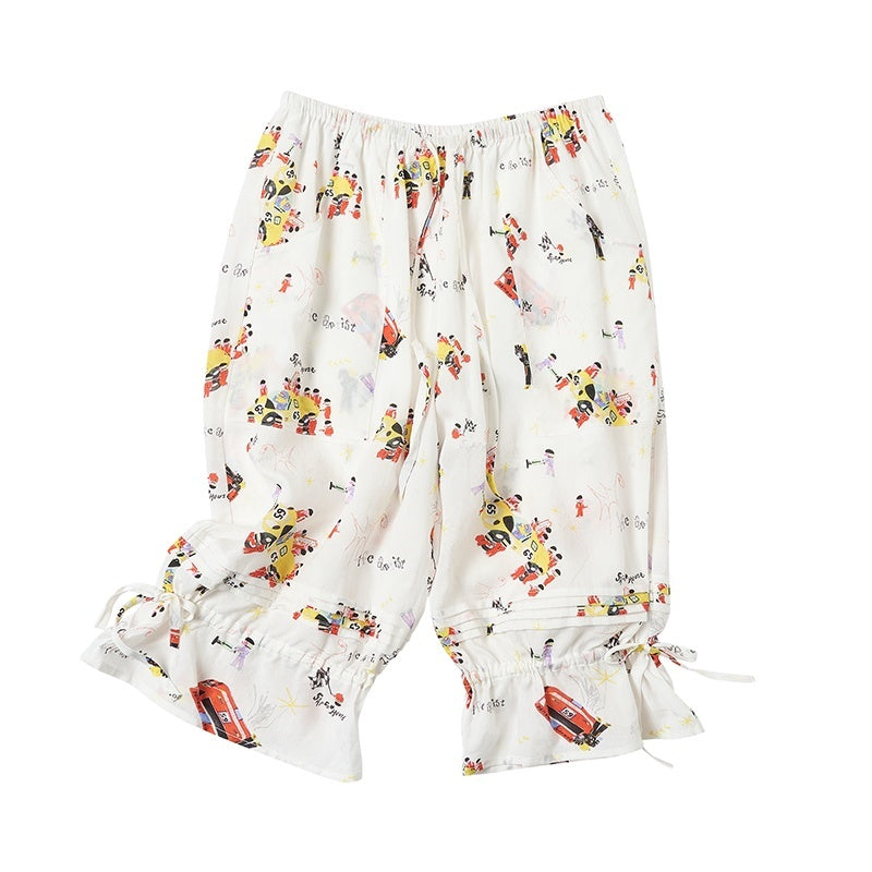 sancco_house_Racing_Puppy_Print_Paperbag_Tie_Waist_Women&