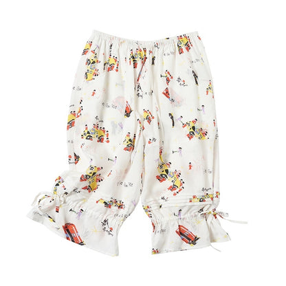 sancco_house_Racing_Puppy_Print_Paperbag_Tie_Waist_Women&