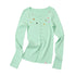 sancco_house_Rainbow_Button_Ribbed_Slim_Fit_Knit_Women&