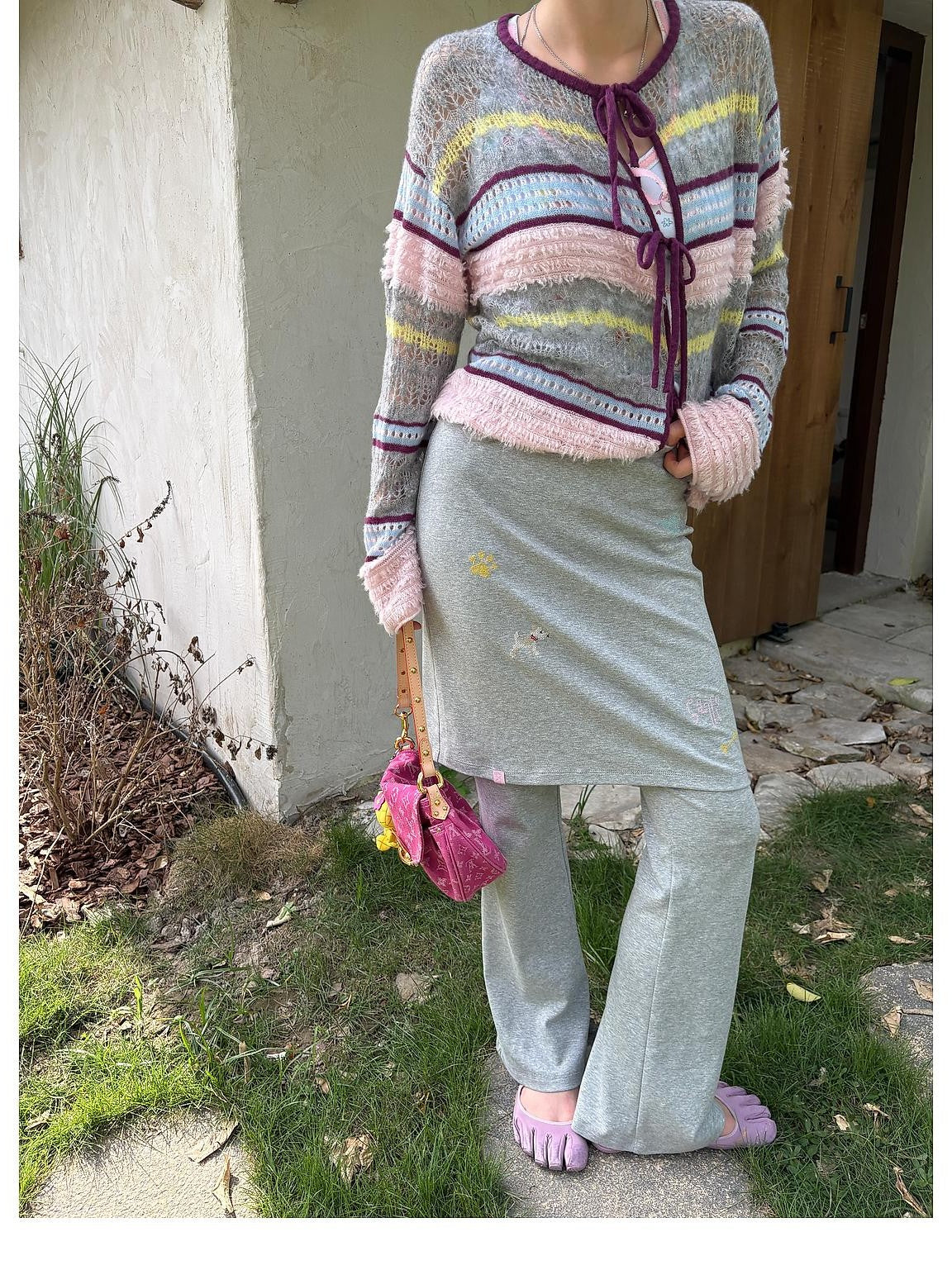 sancco house Solid Embroidered Layered Look Cotton Women&