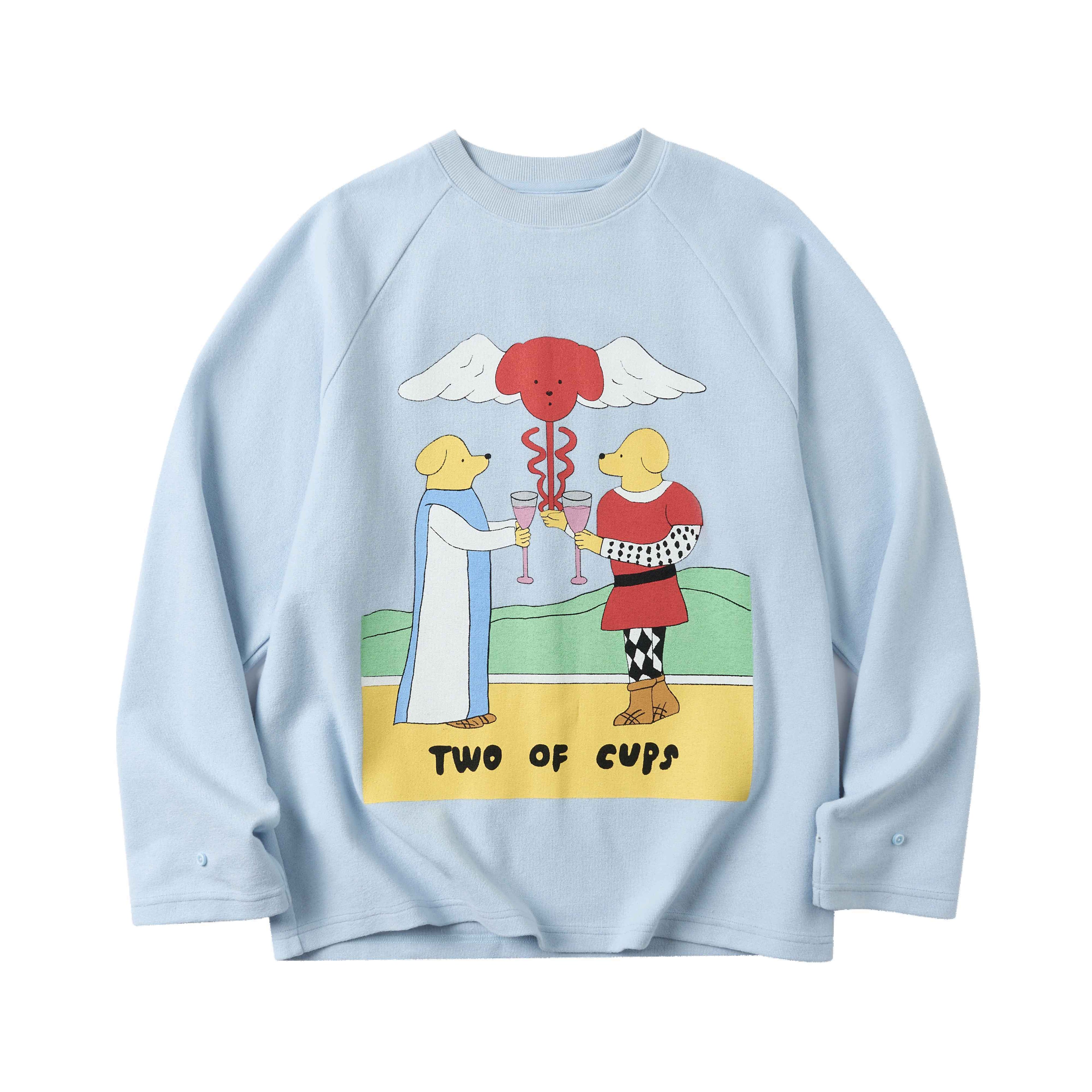sancco_house_Striped_Tarot_Puppy_Print_Loose_Women&