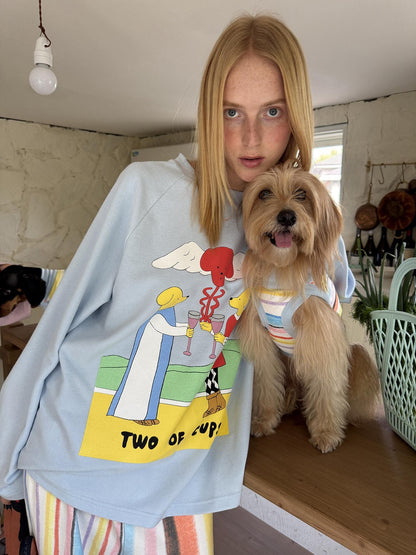 sancco house Striped Tarot Puppy Print Women&