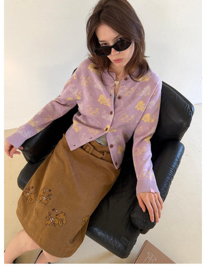 sancco house Two Tone Puppy Jacquard Women&
