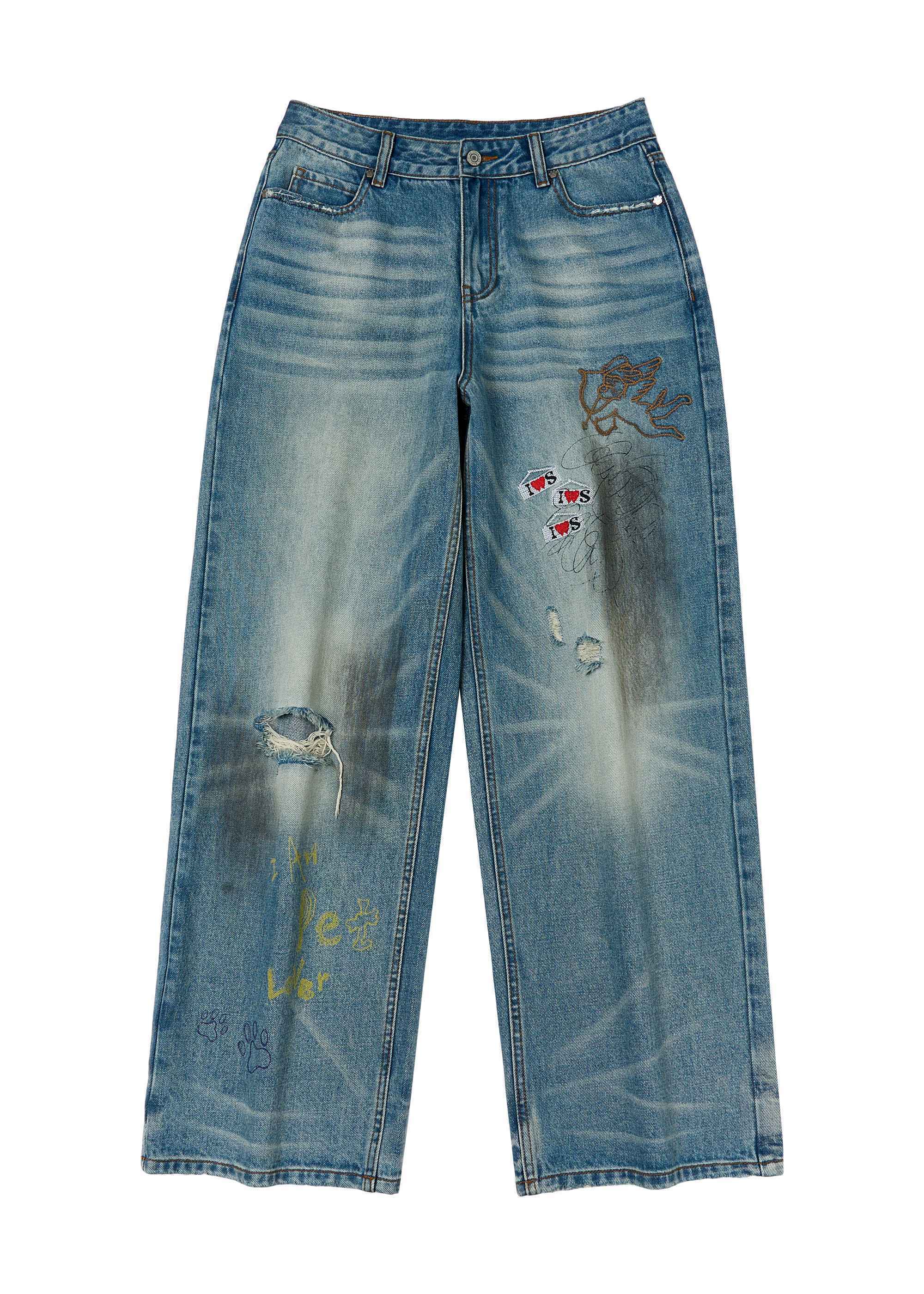 sancco_house_Vintage_Distressed_Graffiti_Patch_Embroidered_Women&