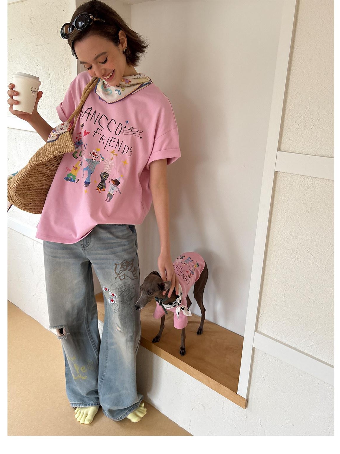 sancco house Vintage Distressed Graffiti Patch Embroidery Women&