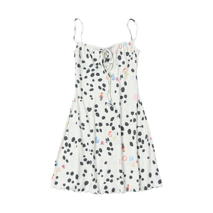 sancco_house_White_Polka_Dot_Print_Jacquard_Knit_Women&