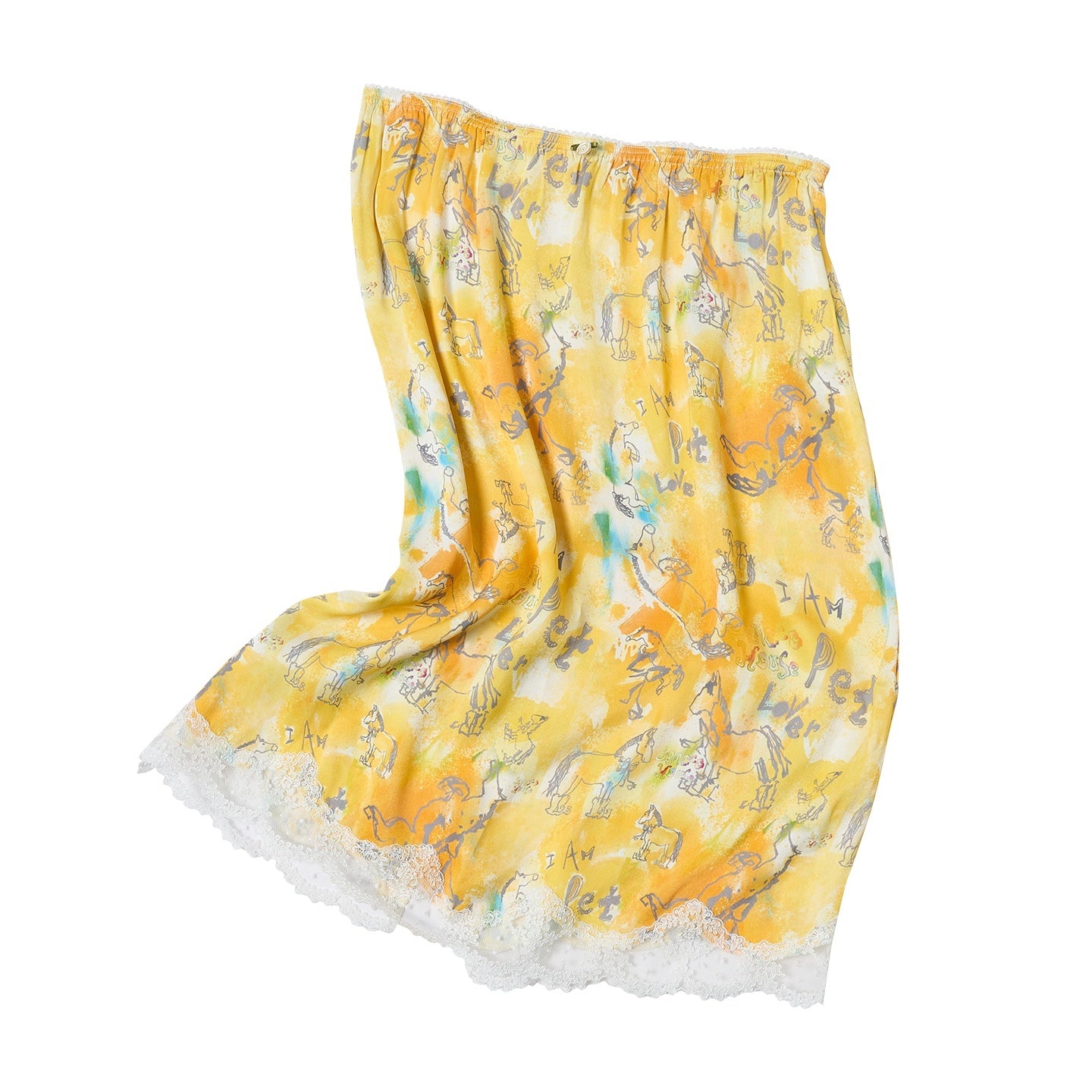 sancco_house_Yellow_Graffiti_Print_Lace_Mid_Waist_Women&