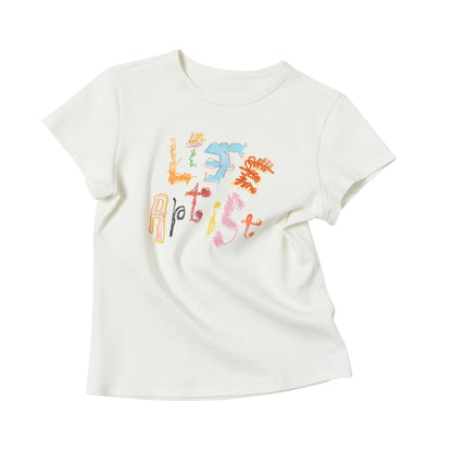 sancco_house_Yellow_Handpainted_Graffiti_Letter_Slim_Fit_Women&