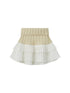 SweetChilling V-Neck Knit Sweater & Layered Pleated Skirt Set For Women