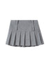 SweetChilling Knitted Cotton Puff Sleeve Coat Pleated Skirt Pants Outerwear