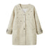 DIDDI MODA Starry Nail Wool Blend Trench Coat