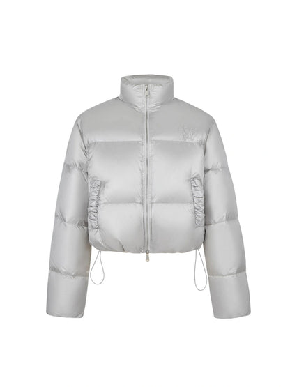 Zhou Ye Winter Pearl Down Jacket 90 White Duck Feather Coat