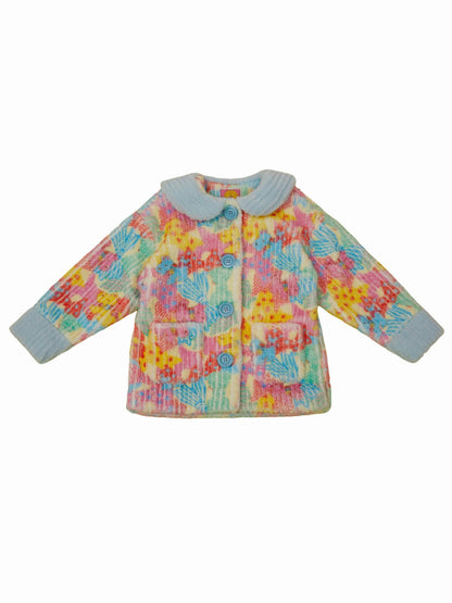 Frufru Gulu Frufru Gulu Cozy Winter Fluffy Print Dress For Girls