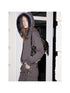 2th Desire Winter Removable Faux Fur Hoodie & Camo Joggers Set, Sweatsuit