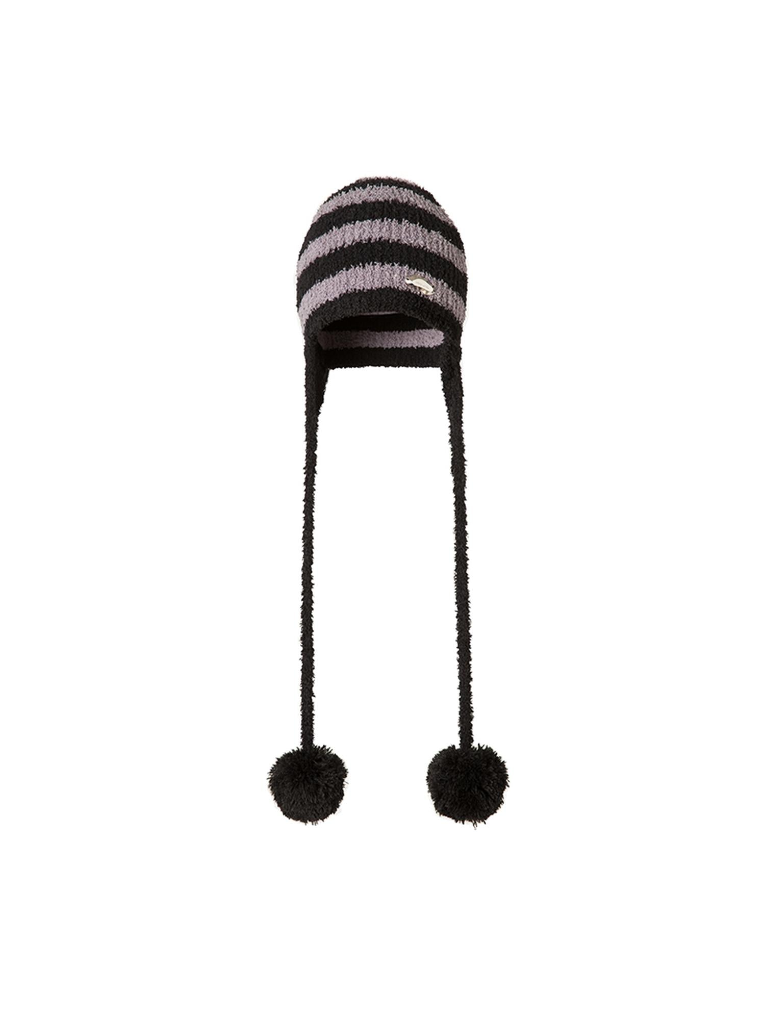 DIDDI MODA Cozy Loop Fur Pom Pom Beanie 3 Colors