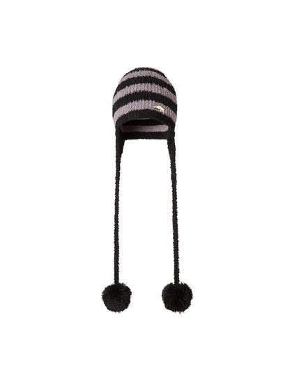 DIDDI MODA Cozy Loop Fur Pom Pom Beanie 3 Colors