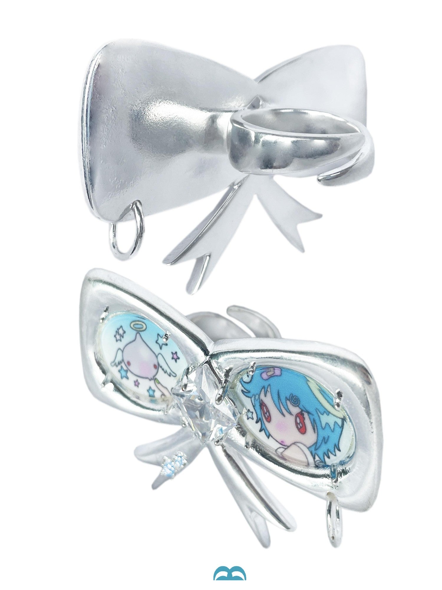 takeabreak Cartoon Butterfly Bow Open Adjustable Women&