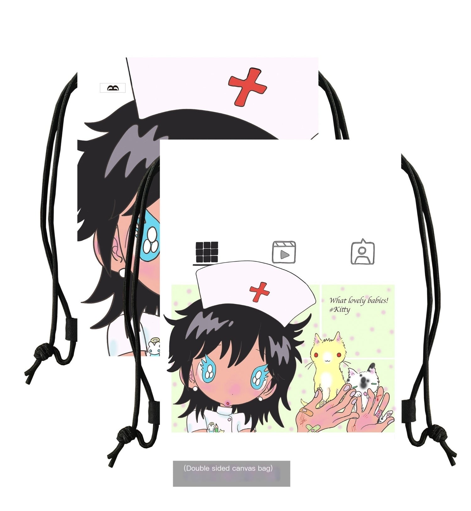 takeabreak_Cartoon_Double_Sided_Print_Water_Resistant_Canvas_Women&
