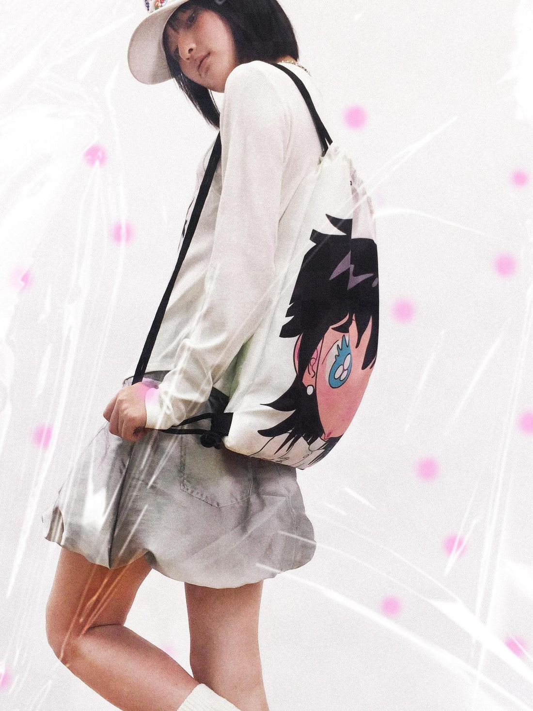 takeabreak Cartoon Double Sided Print Water Resistant Canvas Women&