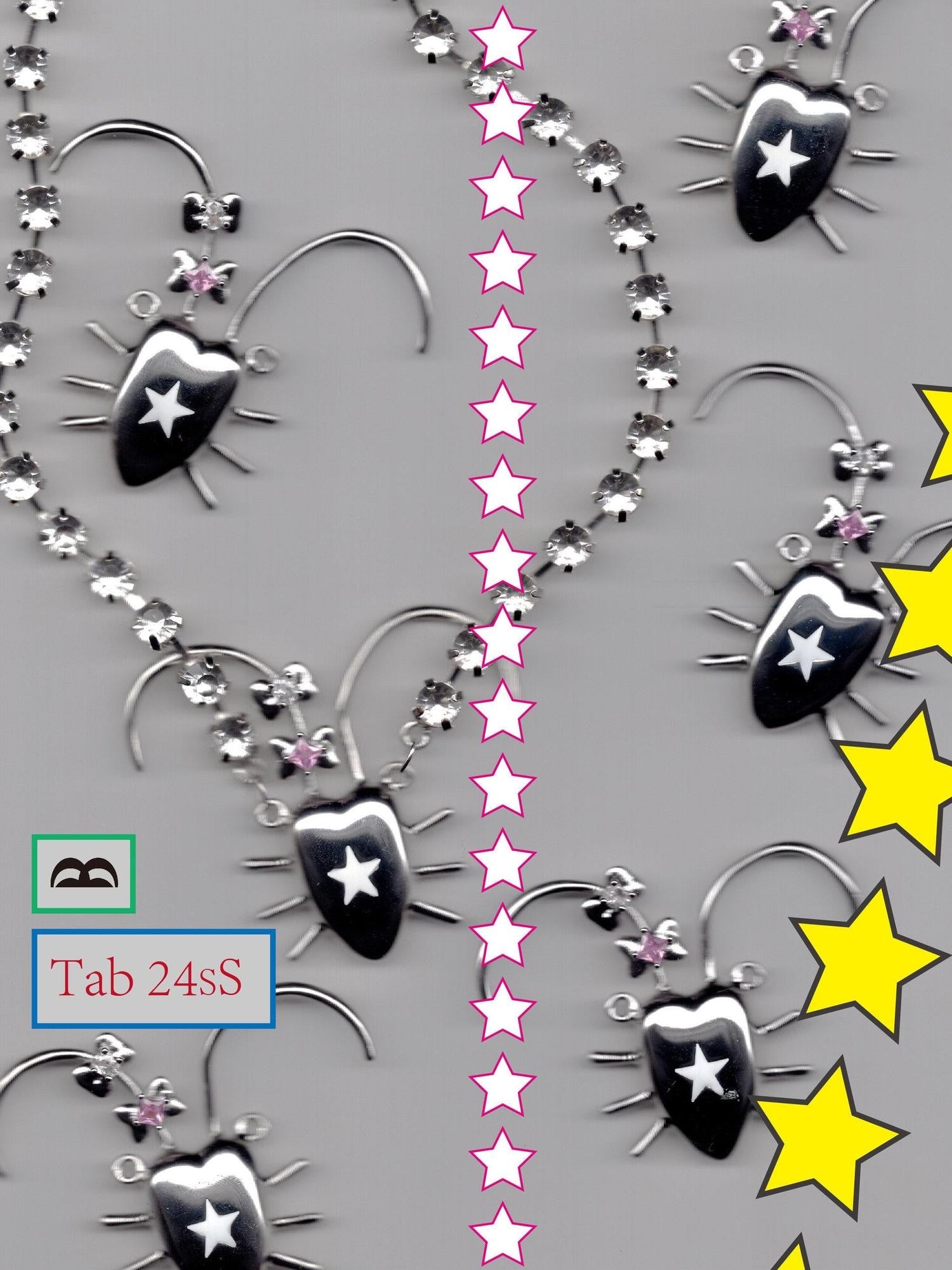 takeabreak Cockroach Zircon Inlaid Punk Silver Plated Brass Mixed Metal Women&