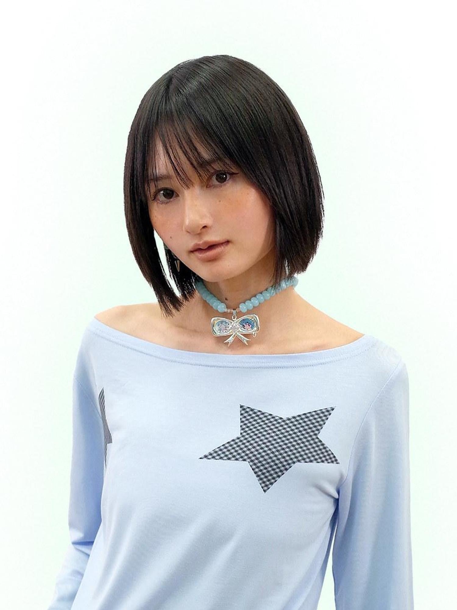 Cute Bow Angel Motif Women&