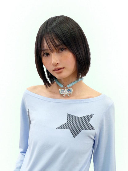 takeabreak Cute Bow Angel Motif Women&