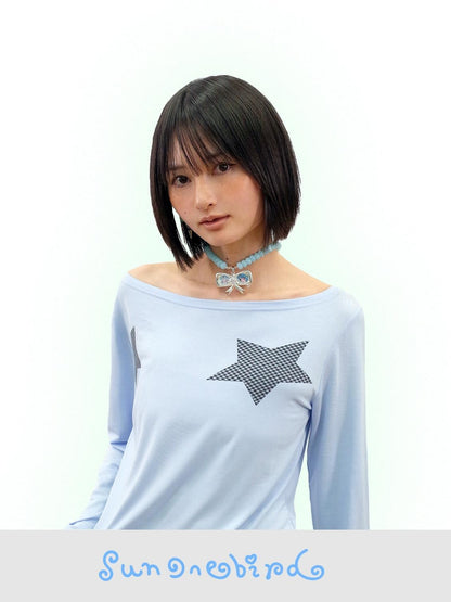 Cute Bow Angel Motif Women&