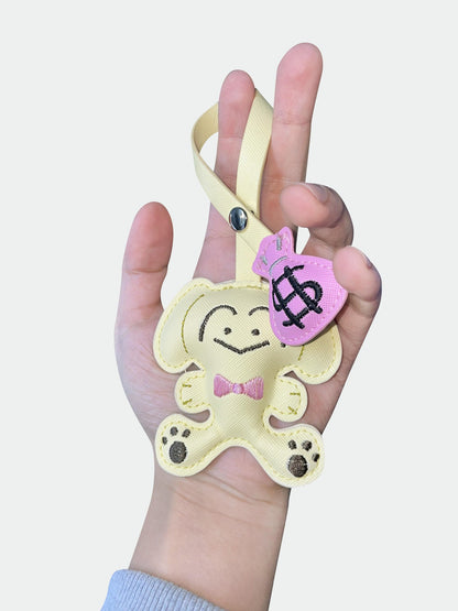 takeabreak Cute Embroidered 3D Stuffed Lucky Dog Women&