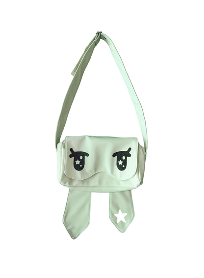 takeabreak_Mint_Green_Glitter_Star_Cartoon_Eye_Magnetic_Flap_Zipper_Women&