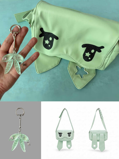 takeabreak_Mint_Green_Glitter_Star_Cartoon_Eye_Magnetic_Flap_Zipper_Women&
