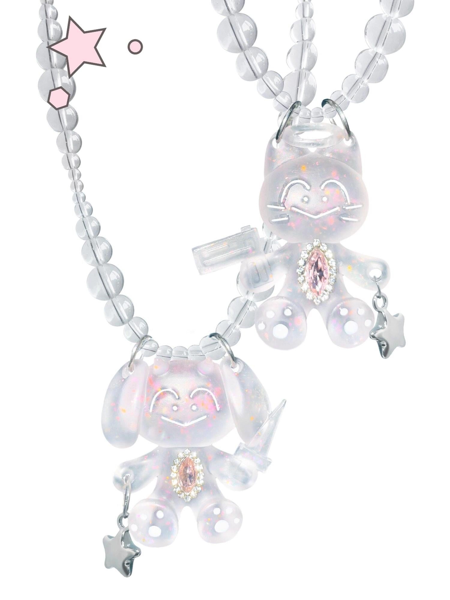 takeabreak Pink Translucent Original Cat And Dog Agent Women&