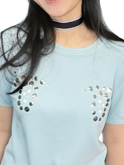 takeabreak Playful Rhinestone Cartoon Big Eyes Women&