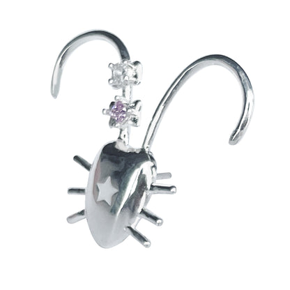takeabreak Punk Cockroach Zircon Heart Women&