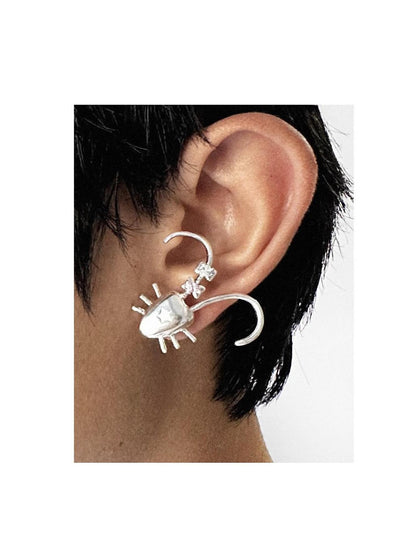 takeabreak Punk Cockroach Zircon Heart Women&