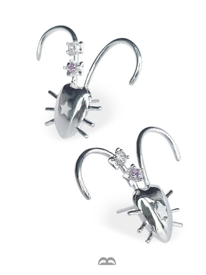 takeabreak Punk Cockroach Zircon Heart Women&