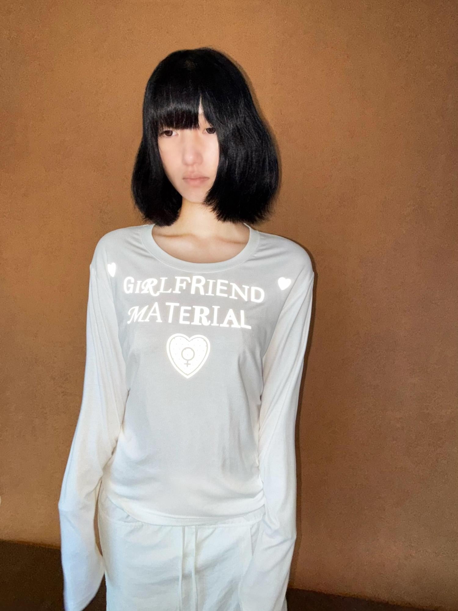 takeabreak Reflective Heart Letter Print Playful Women&