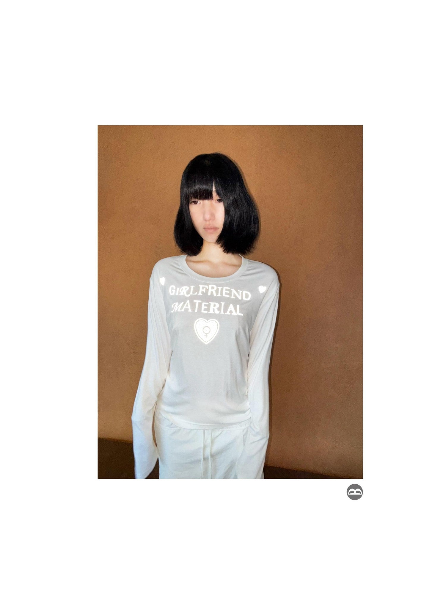 takeabreak Reflective Heart Letter Print Playful Women&