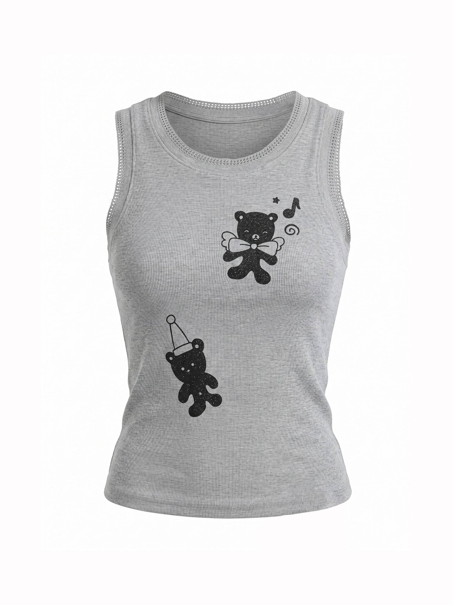 takeabreak_Shimmery_Two_Tone_Bear_Print_Lace_Cutout_Women&