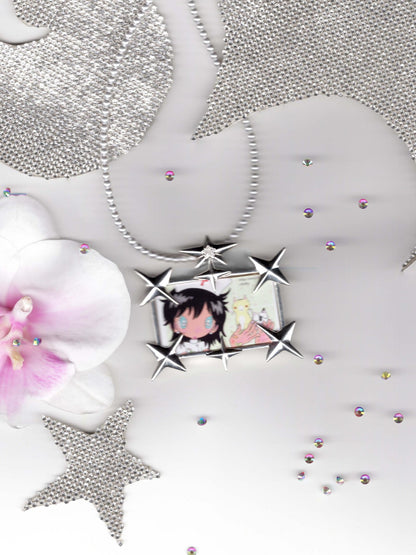 takeabreak Spiky Star Pearl Beaded Women&
